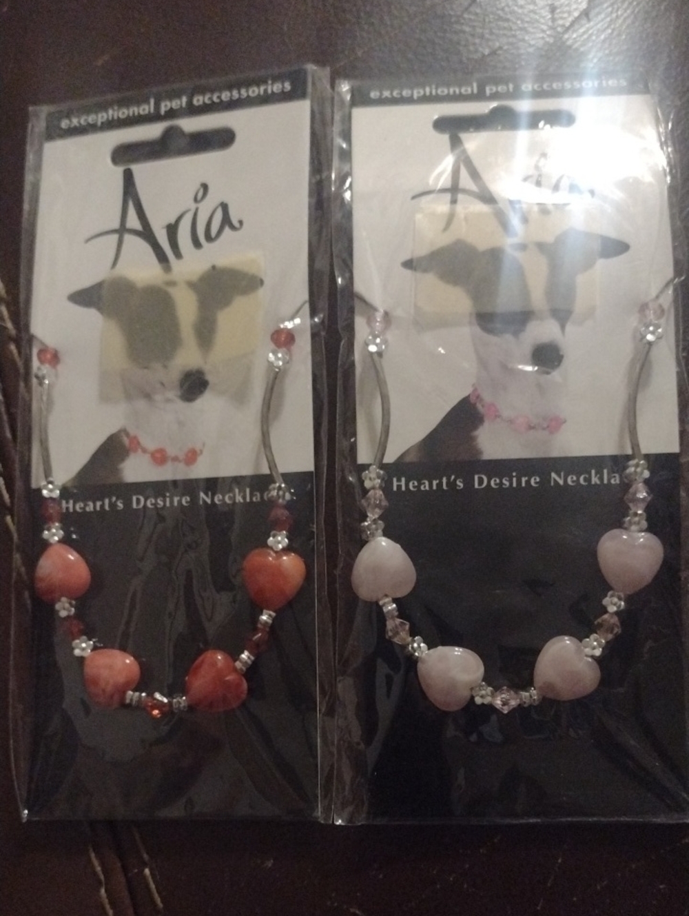 Aria Heart's Desire Necklace - Romance Red and Passion Pink Hearts